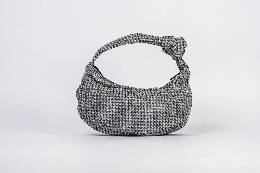 Tweed Hobo Clutch