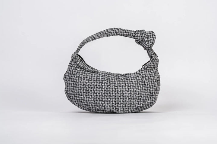 Tweed Hobo Clutch