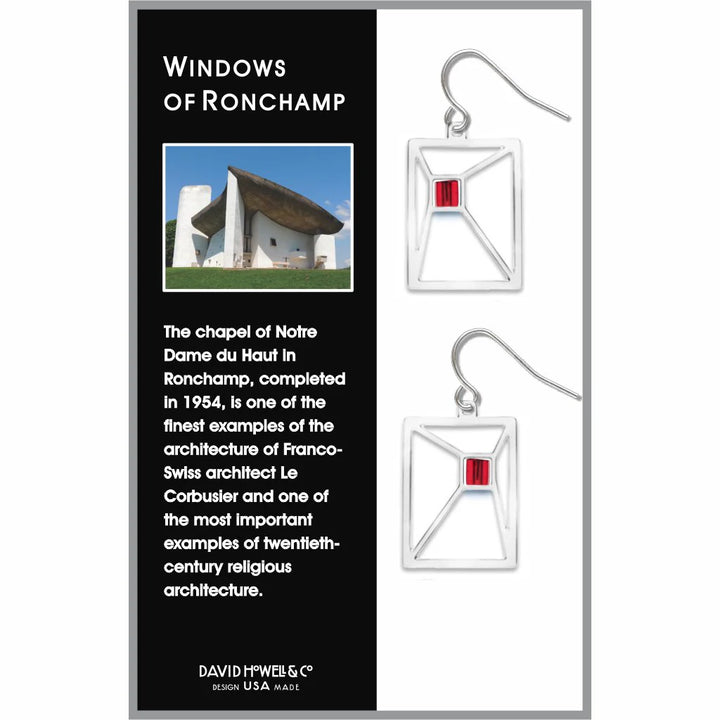 Windows Of Ronchamp Ruby Earrings