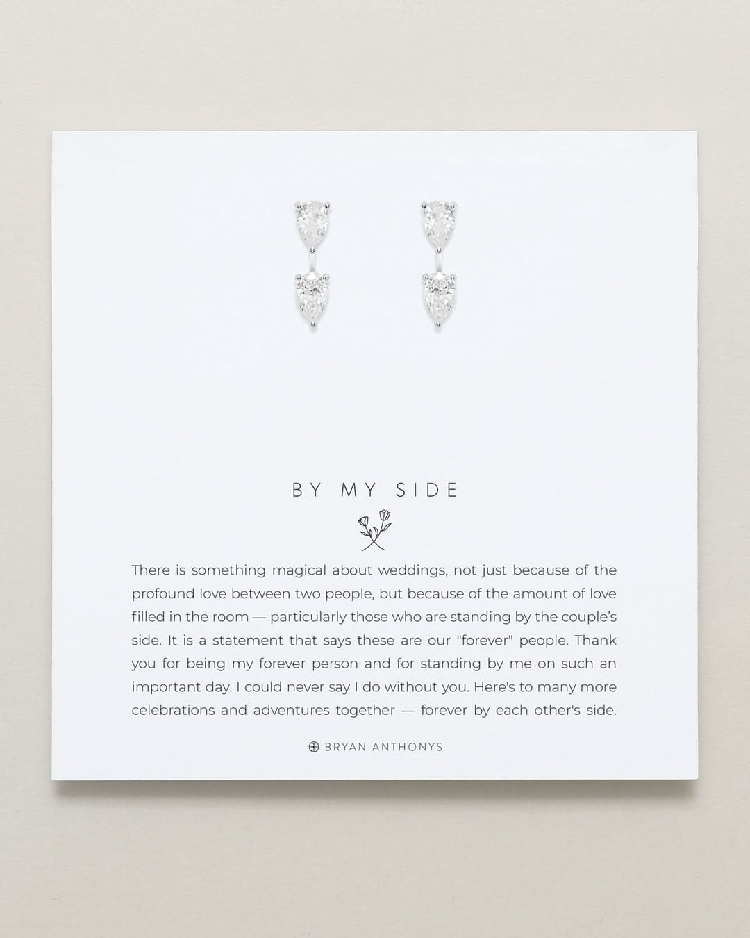 By My Side Pear Cut Ear Jackets