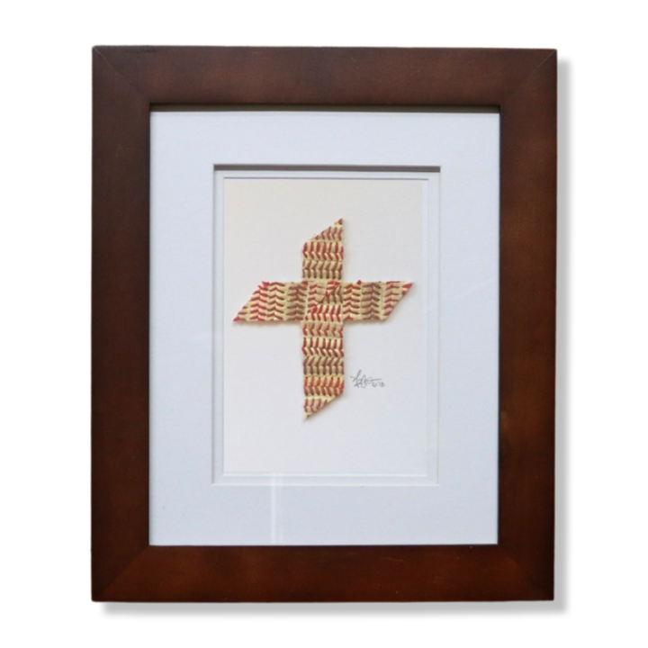 The Baseball Cross - Original Artwork Made from Actual Used Baseballs