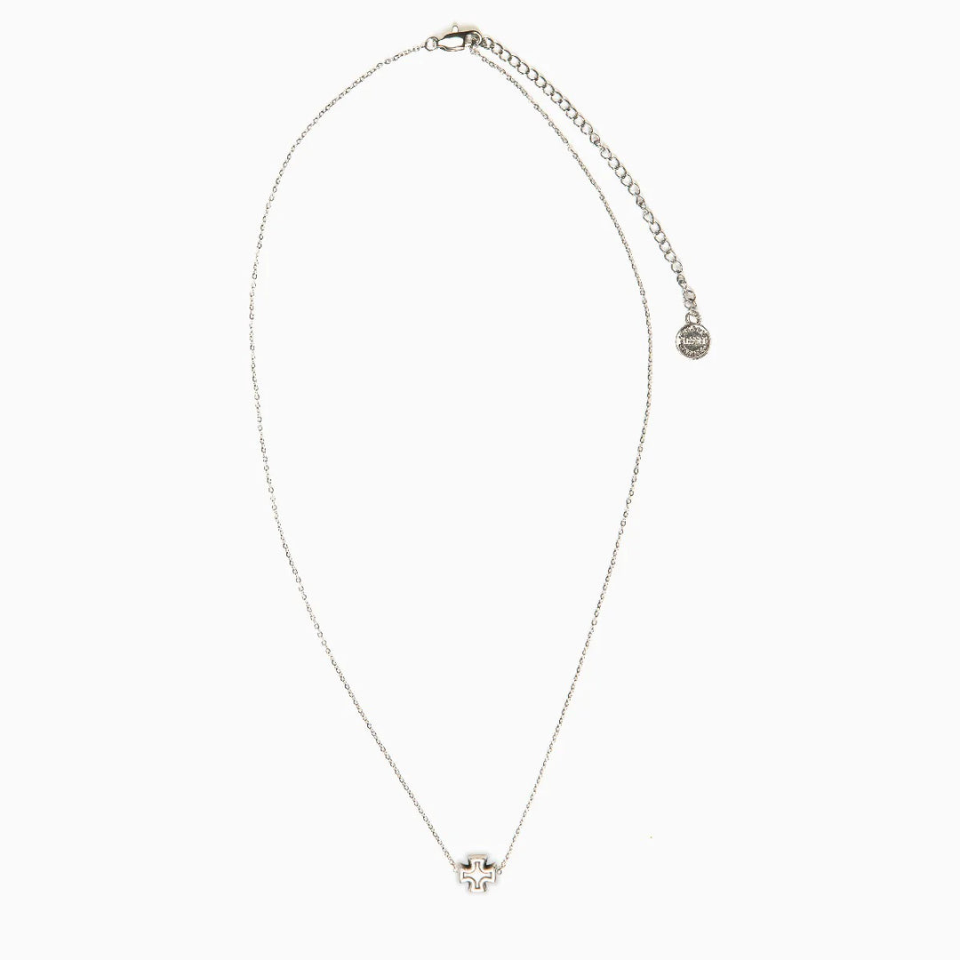 Faith Petite Cross Necklace - Silver