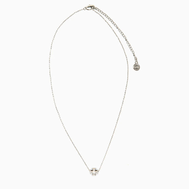 Faith Petite Cross Necklace - Silver