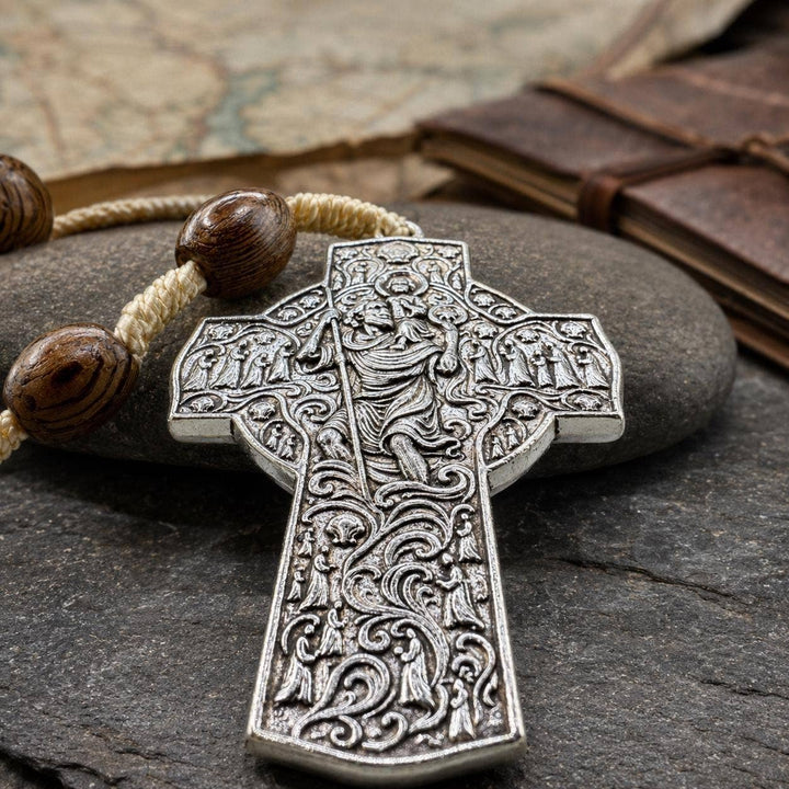 Saint Christopher Oak Catholic Travel Rosary