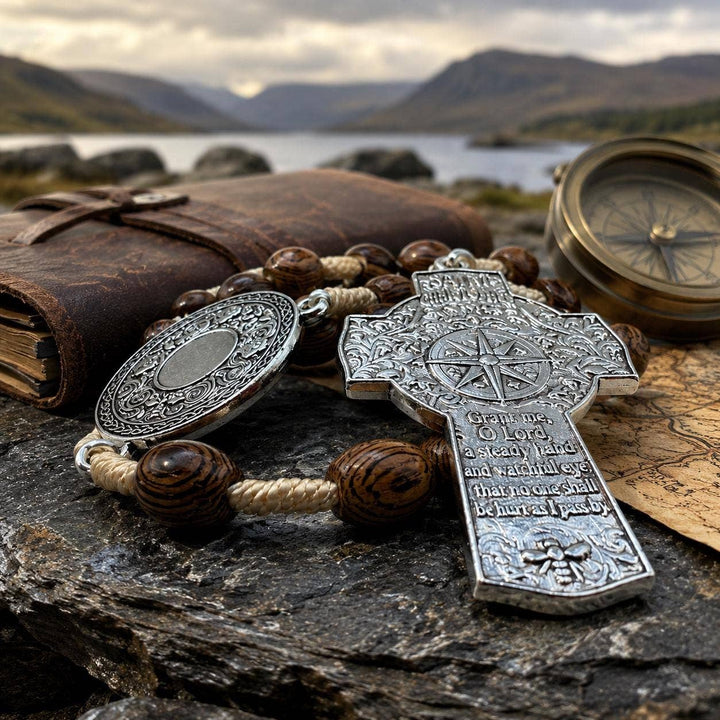 Saint Christopher Oak Catholic Travel Rosary